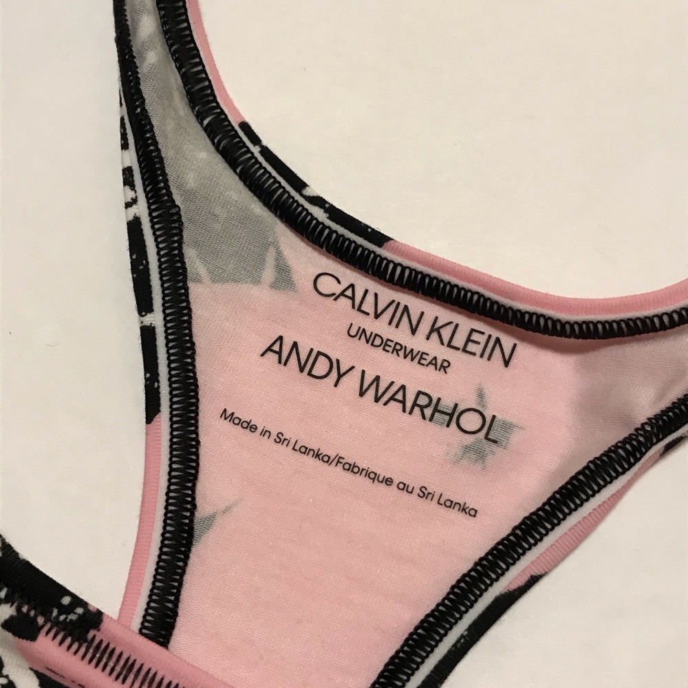 Calvin Klein x Andy Warhol Bralette Small New - Picture 5 of 8